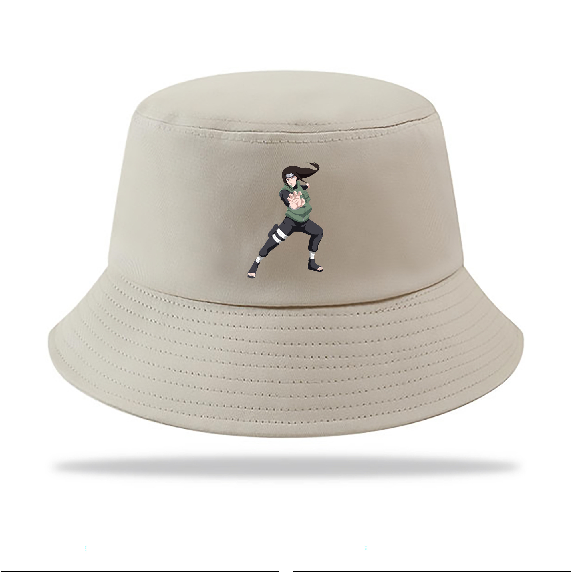 （画像用） NARUTO -ナルト- 日向ネジ Hyūga Neji アウトドア日除けバケットハット